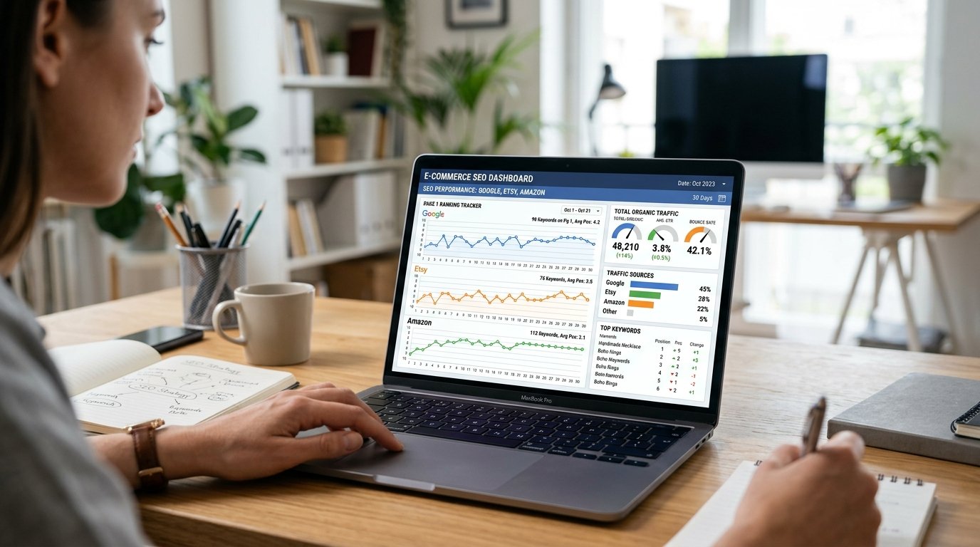E-commerce SEO Blueprint: Rank Page 1 on Google, Etsy, and Amazon