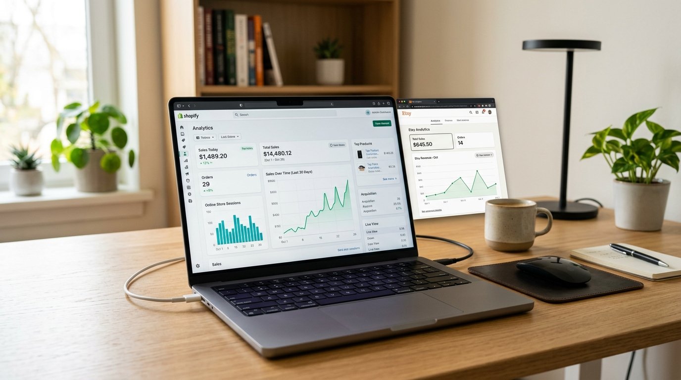 Shopify & Etsy Seller Dashboard